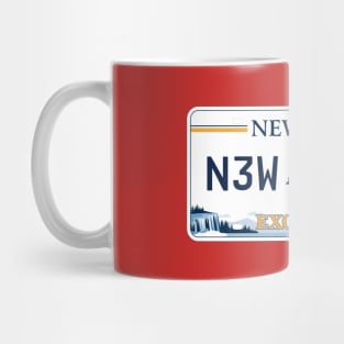 New York car license plate Mug